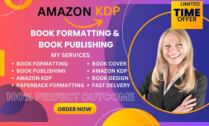 Gig Preview - Publish children book on amazon kdp book formatting cookbook