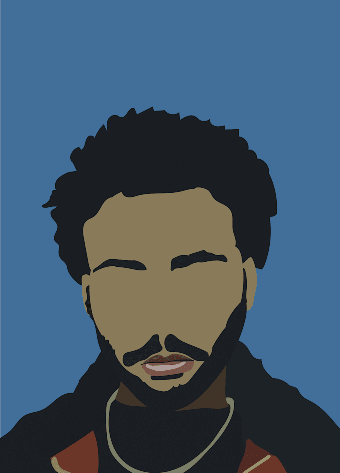 Gig Preview - Draw a minimalist vector portrait illustration