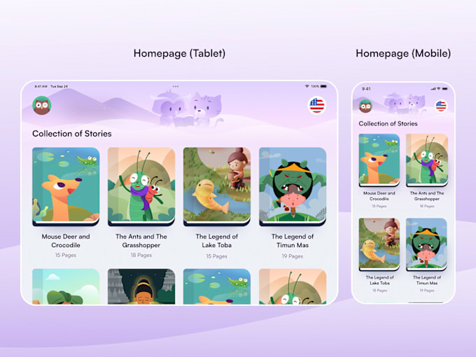 Gig Preview - Storybook app, kids toy store, children education platform app, family time app