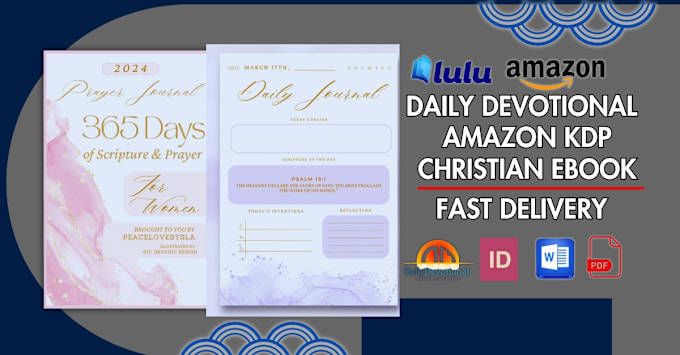 Gig Preview - Format design daily devotional christian ebook prayer book journal amazon KDP