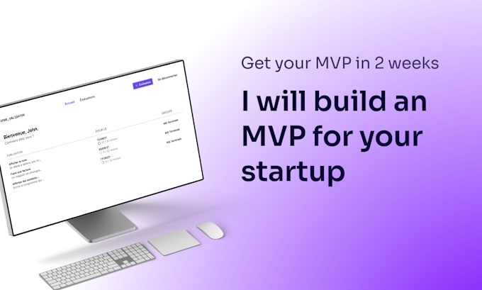 Gig Preview - Develop an mvp for your startup using modern web stack