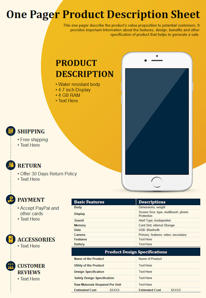 Gig Preview - Do product descriptions and giving a full specification of any product