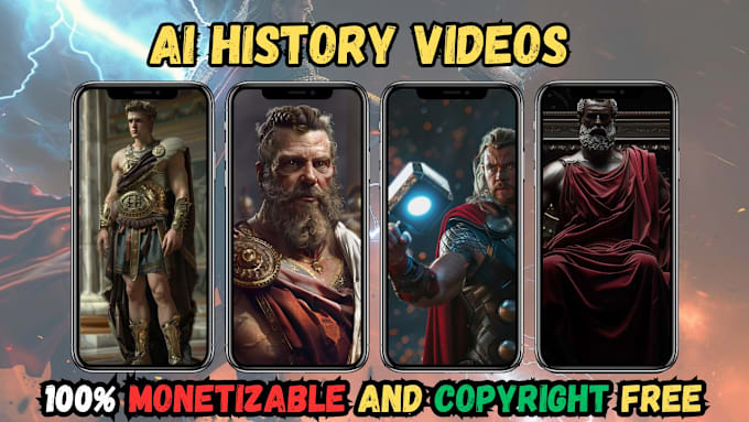 Bestseller - create trending ai history videos and youtube history shorts