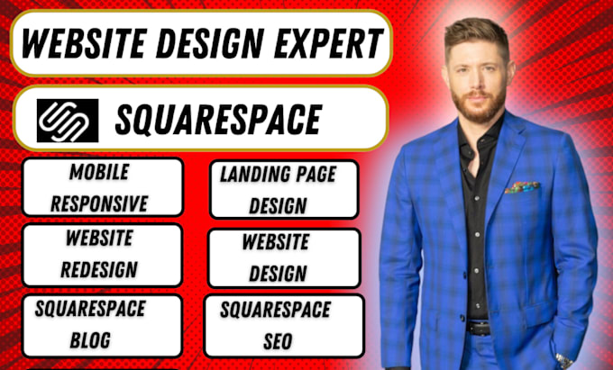 Gig Preview - Do responsive squarespace website design or squarespace website redesign