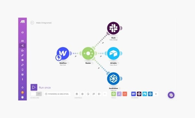 Gig Preview - Design make com automation for effective process management