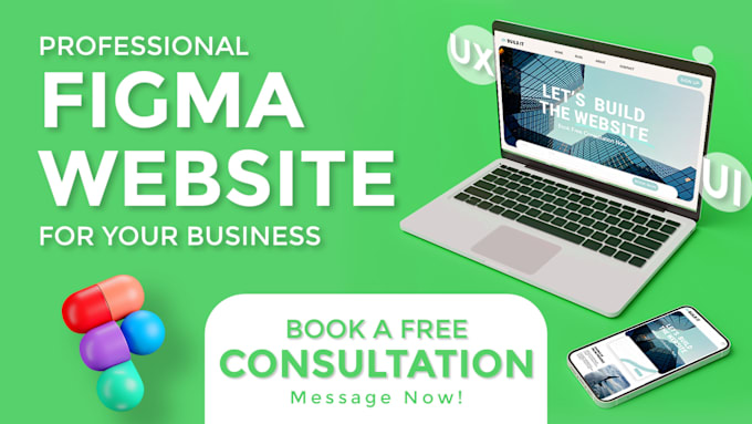 Gig Preview - Design a professional figma website for your business