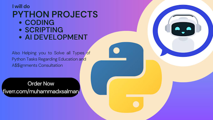 Gig Preview - Do python coding, scripting and projects development