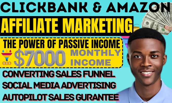 Gig Preview - Build clickbank amazon website sales funnel clickbank affiliate marketing