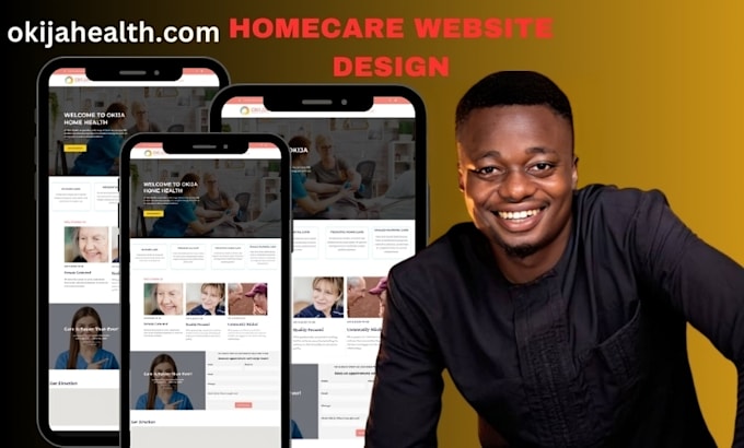 Gig Preview - Design, redesign home care website, healthcare staffing agency website, medical