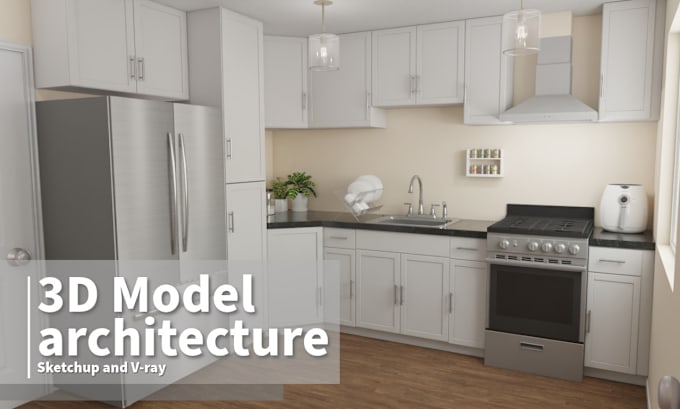 Gig Preview - Make sketchup and vray 3d model architecture