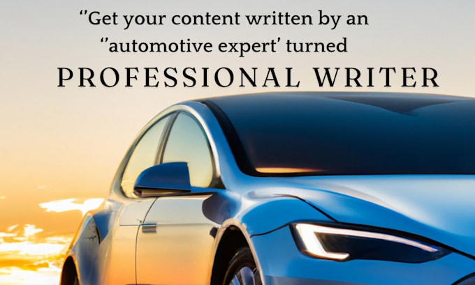 Bestseller - write appealing automotive content with SEO friendly tactics