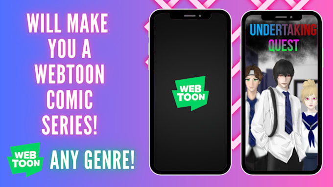 Gig Preview - Make you a webtoon comic as an experienced webtoon creator