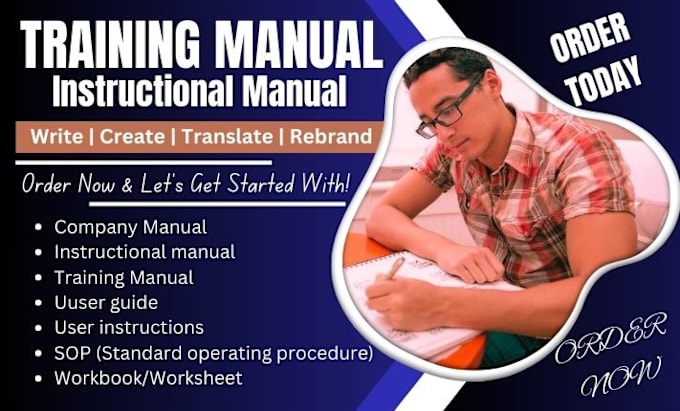 Gig Preview - Professional rebrand your instructional user manual, training manual, user guide