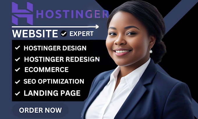 Gig Preview - Design hostinger website hostinger website design hostinger website redesign