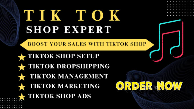 Gig Preview - Setup 7figure tiktok shop manage tiktok shop ads do tiktok shop marketing