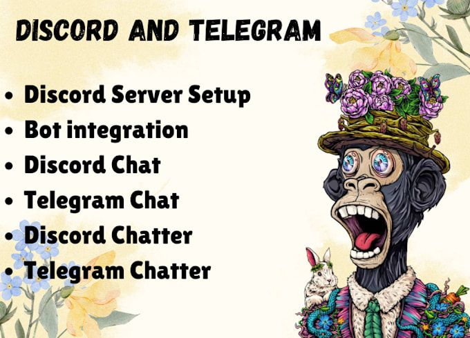 Gig Preview - Chat and engage in your discord server discord chat chatter telegram chat setup