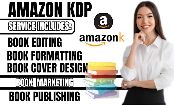 Gig Preview - Publish book on amazon kdp, book formatting, book editing , book marketing