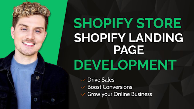 Gig Preview - Build high converting shopify store shopify landing page with pagefly zipify