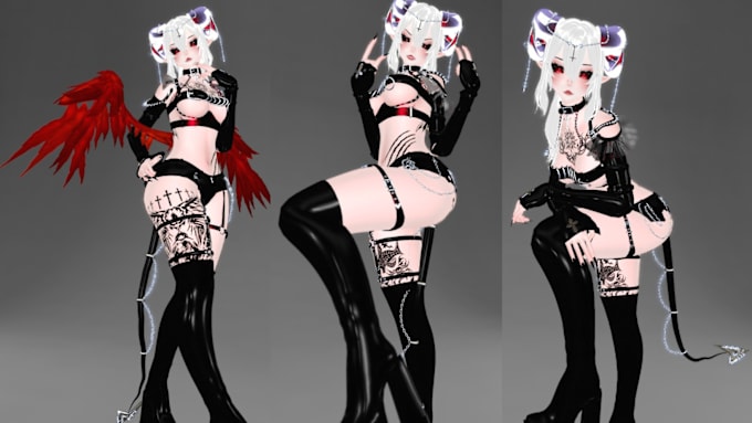 Gig Preview - Do vrchat avatar, nsfw fursona, nsfw avatar, 3d vrchat vrchat, furry avatar, vrc