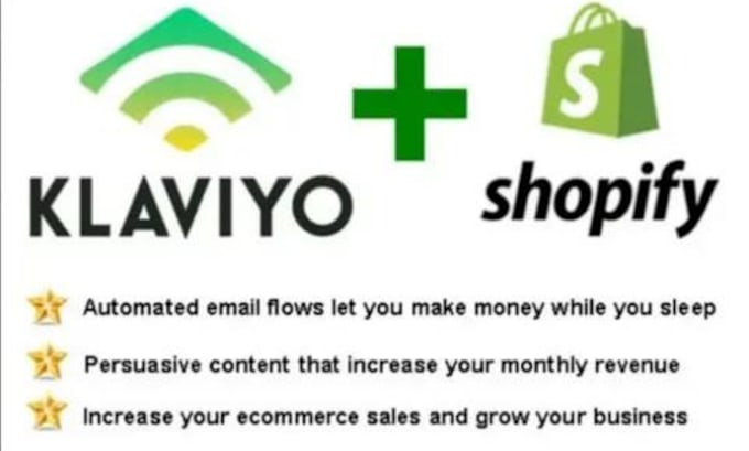 Gig Preview - Setup ecommerce email marketing flows in klaviyo