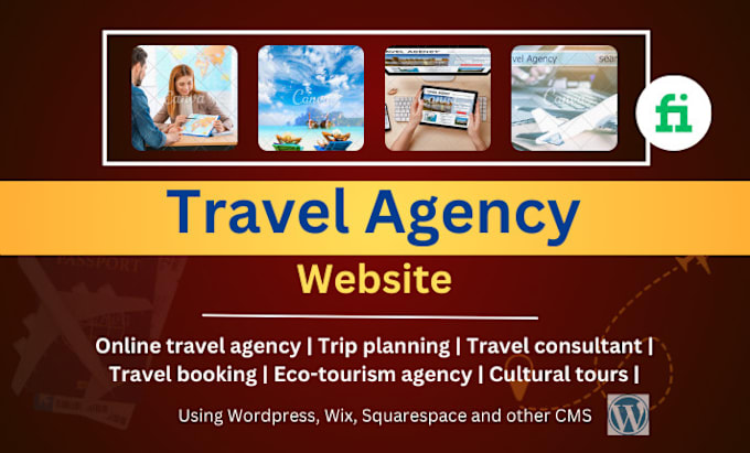 Gig Preview - Do travel agency hotel booking website travel guide accommodation website