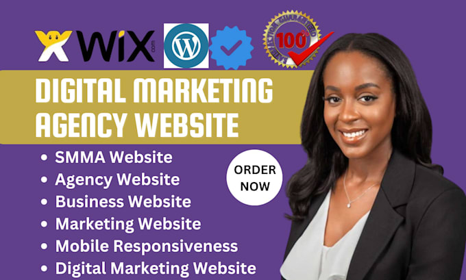 Gig Preview - Develop digital marketing agency website smma website digital marketing agency