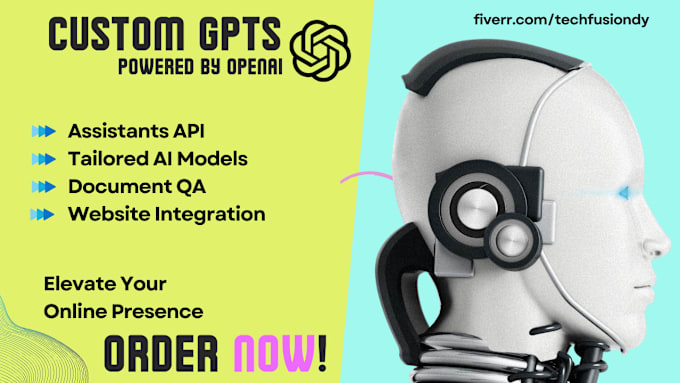 Gig Preview - Create custom gpt for your website and openai assistant API integration