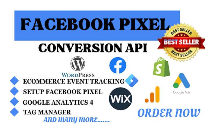 Gig Preview - Setup or fix google ads analytcis 4, facebook piexl, gtm, ecommerce tracking