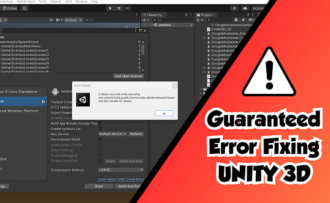 Gig Preview - Our agency will do every type of error and bug fixing for unity 3d