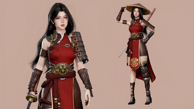 Bestseller - do 3d character modeling and rigging, 3d game character model, 3d objects design