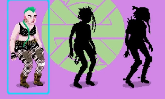 Gig Preview - 2d sprite sheet pixel art character animation pixel game art pixel background