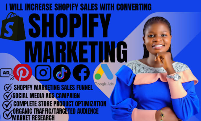 Gig Preview - Do shopify sales shopify ecommerce marketing shopify promotion social media ads