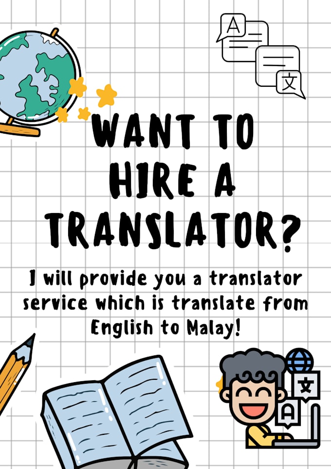 Gig Preview - Translate from english to malay for you