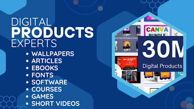 Gig Preview - Provide digital products, presets articles courses etc