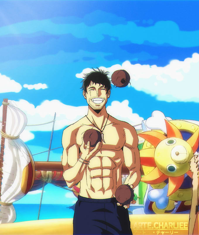 Gig Preview - Draw you into one piece anime art style