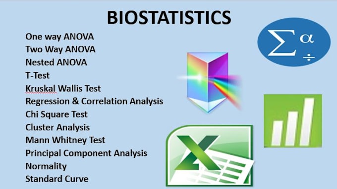 Gig Preview - Analyse your statistical data using spss, minitab, graphpad prism and excel