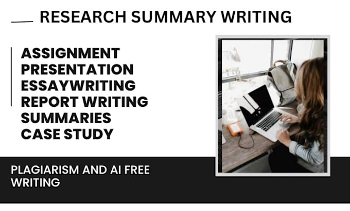 Gig Preview - Write case study analysis, report, assignments, research and summaries