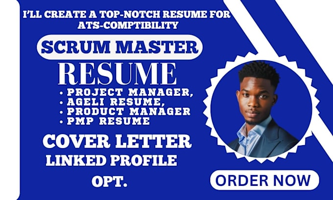 Bestseller - craft a professional scrum master resume pmp agile resume writing cover