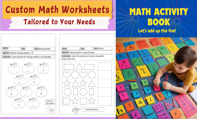 Gig Preview - Create customized math worksheets for all grade levels