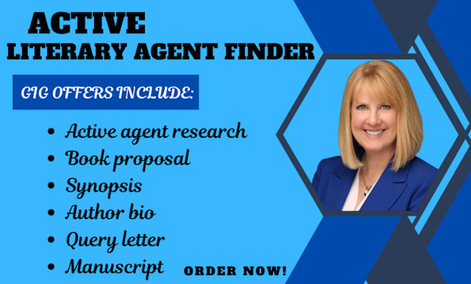 Gig Preview - Find top notch literary agent for fictio, non fiction, children book, manuscript