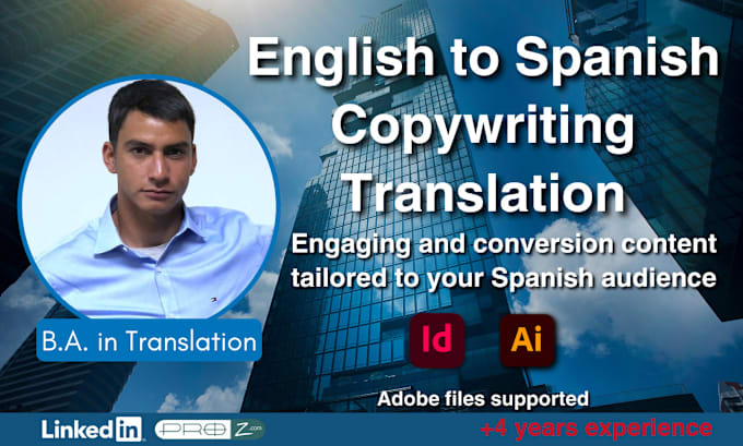 Gig Preview - Translate your copywriting from english to spanish