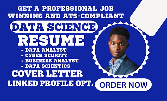 Gig Preview - Craft a professional data science resume  cyber security cover letter linkedin