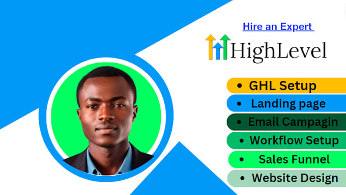 Bestseller - do gohigh level website,sales funnel website, ghl landing page,sales automation