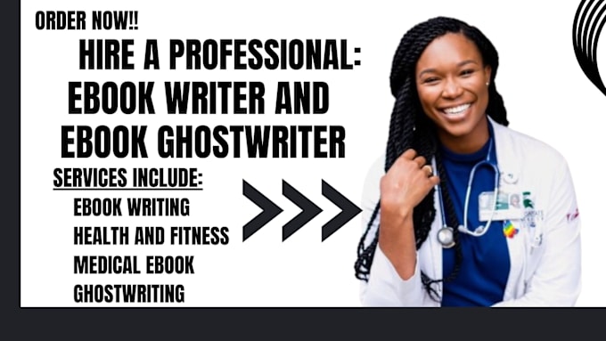 Gig Preview - Ghostwrite health,fitness and weight loss and medical ebook writing,ebook writer