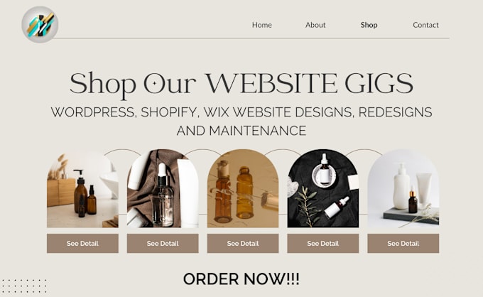 Gig Preview - Shopify store design shopify dropshipping website revamp shopify print on demand