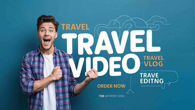 Gig Preview - Edit your travel video, travel vlog, travel stomp kinetic typography video ads