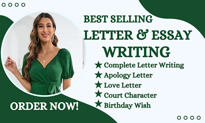 Gig Preview - Write apology letter, court character, love letter, heartfelt, birthday wish