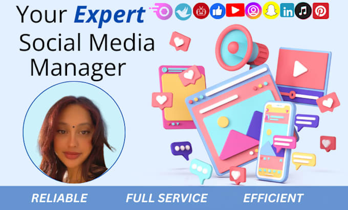 Gig Preview - Be your social media manager and content creator