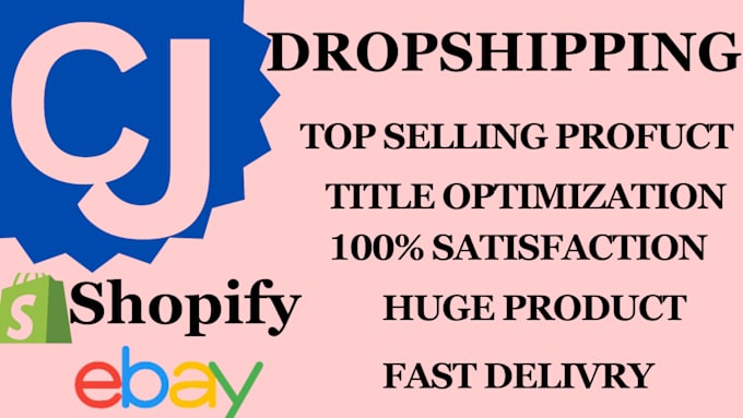 Gig Preview - Design shopify dropshipping store using cjdropshipping