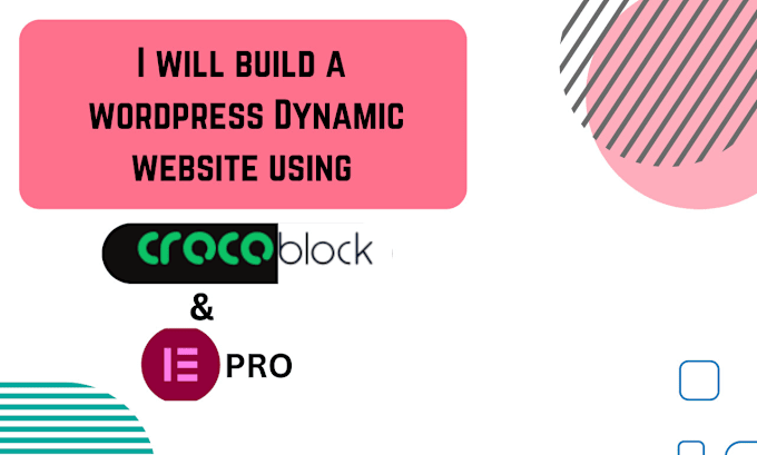 Gig Preview - Create a dynamic wordpress website by crocoblock pluggins